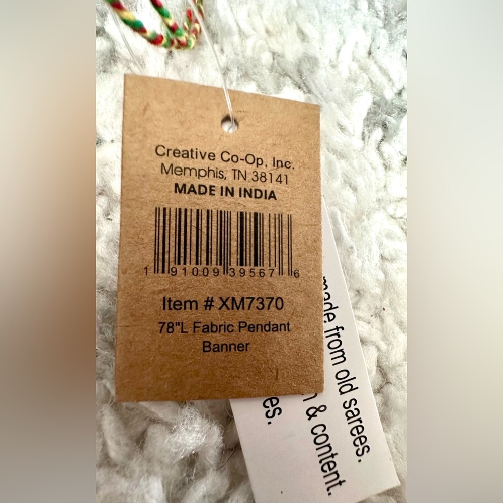 RARE Anthropologie NWT Recycled Pennant Garland - Picture 15 of 16